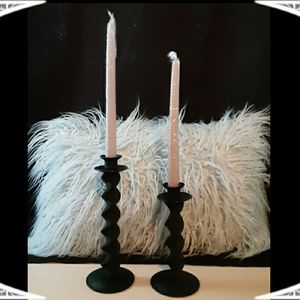 Gorgeous Tiffin Style Candle Holders NWOT